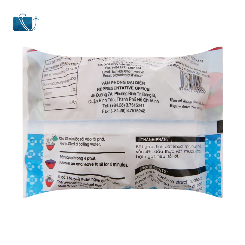 Phở Hải Sản Vina Bích Chi Gói 60g 3