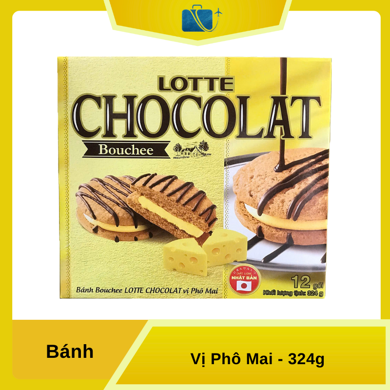 Bánh Lotte Chocolat Bouchee vị Phô Mai 324g