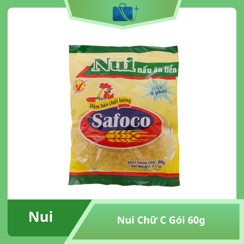Nui Chữ C Safoco Gói 60g