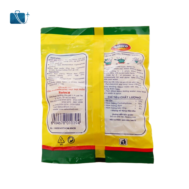 Nui Chữ C Safoco Gói 60g 3
