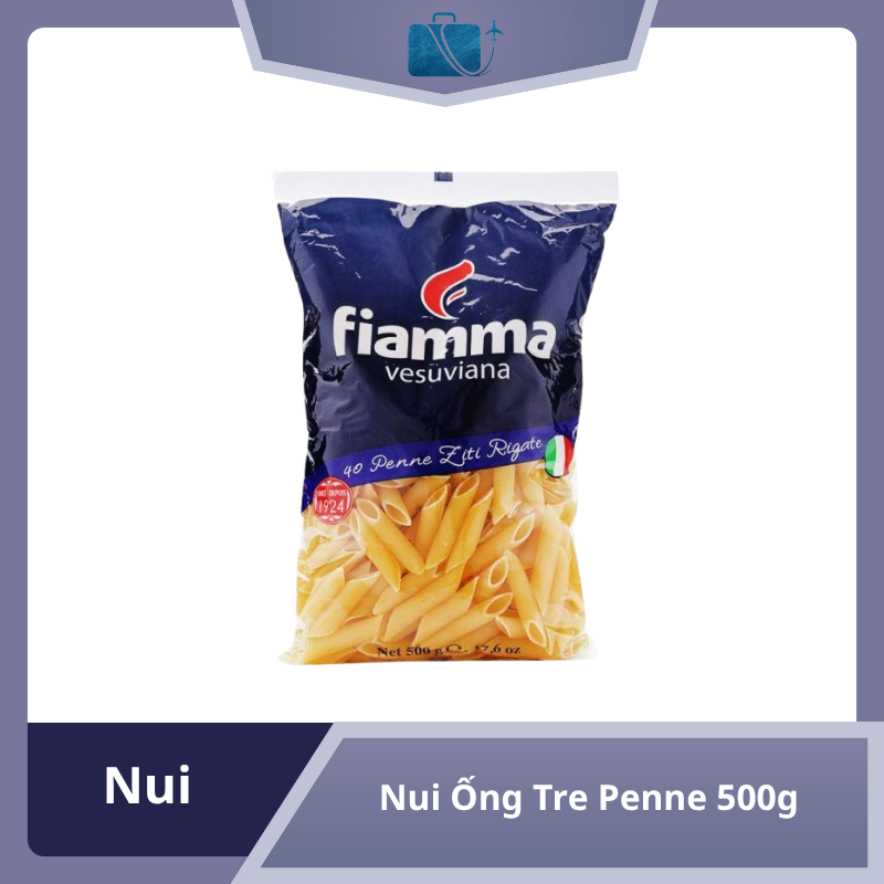 Nui Ống Tre Penne 500g – Mỳ Ý Cao Cấp Chuẩn Vị Ý