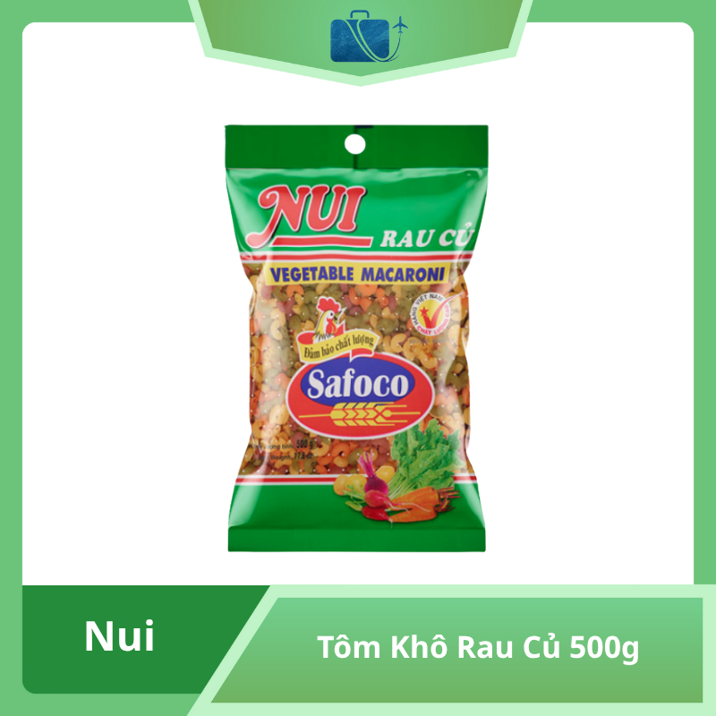 Nui Tôm Khô Rau Củ Safoco 500g