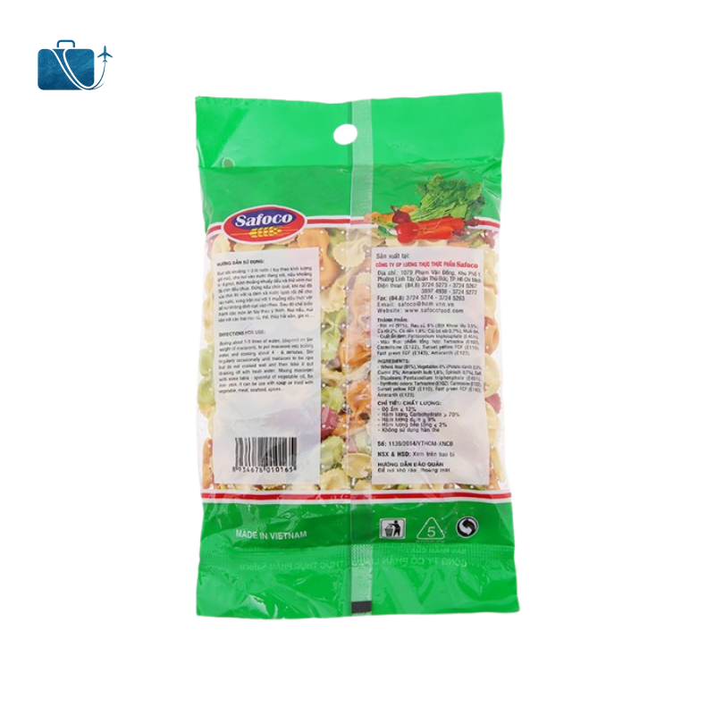 Nui Rau Củ Hình Nơ Safoco Gói 200g 3