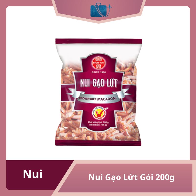 Nui Gạo Lứt Bích Chi Gói 200g