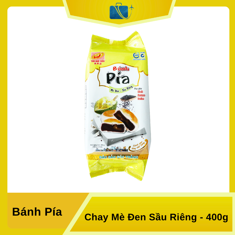 Bánh Pía Chay Mè Đen Sầu Riêng 400g
