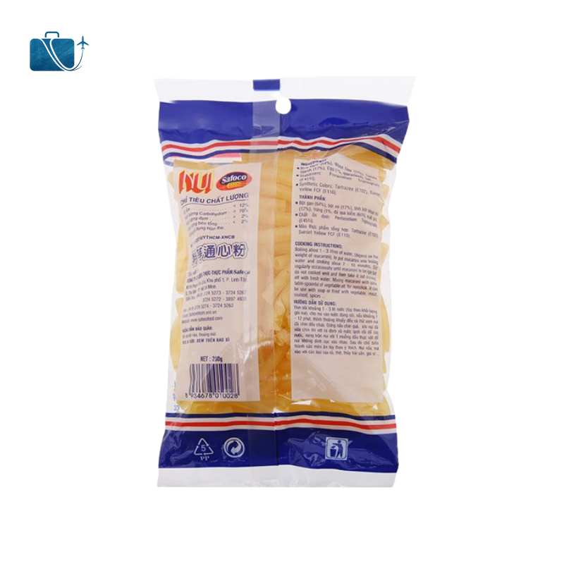 Nui Ống Lớn Safoco Gói 200g 3