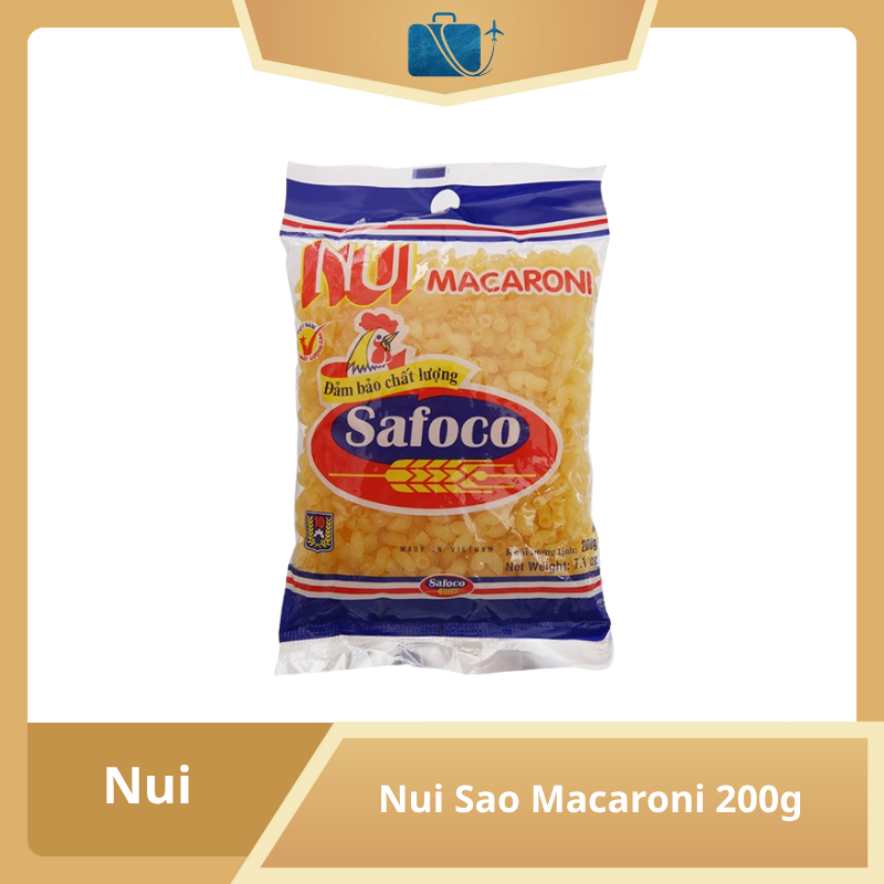 Nui Sao Macaroni Safoco 200g