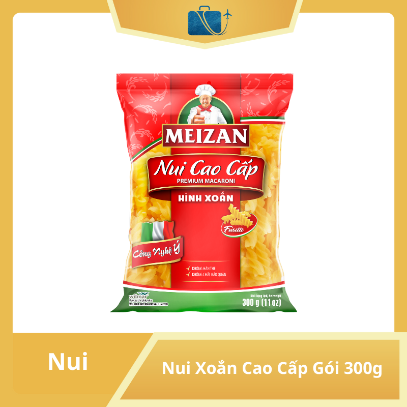 Nui Xoắn Cao Cấp Meizan Gói 300g