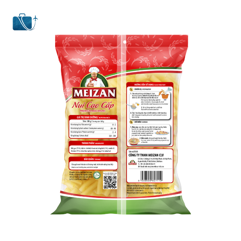 Nui Xoắn Cao Cấp Meizan Gói 300g 2