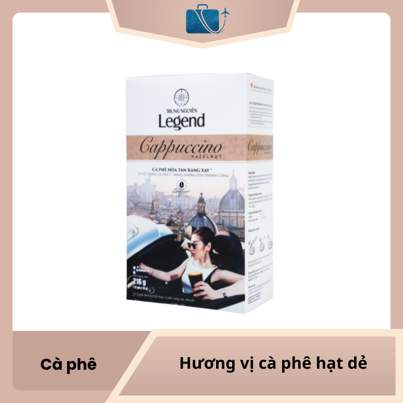 Trung Nguyên Legend Cappuccino Hazelnut – Hương vị cà phê hạt dẻ đậm đà, sang trọng