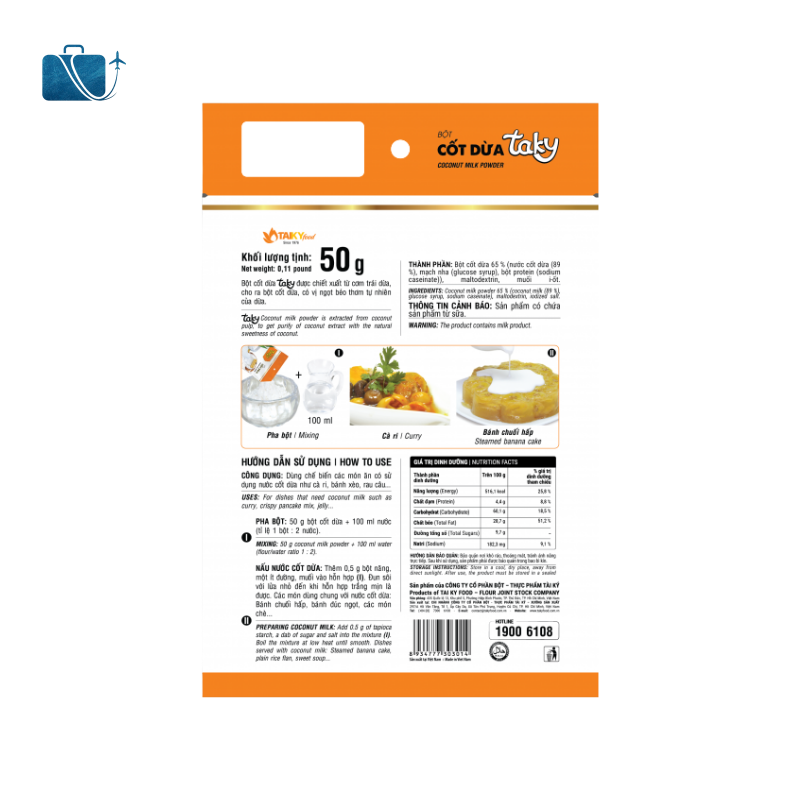 Bột Cốt Dừa Tài Ký Gói 50g 2