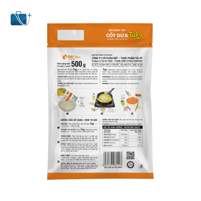 Bột Bánh Xèo Cốt Dừa Tài Ký Gói 500g 2