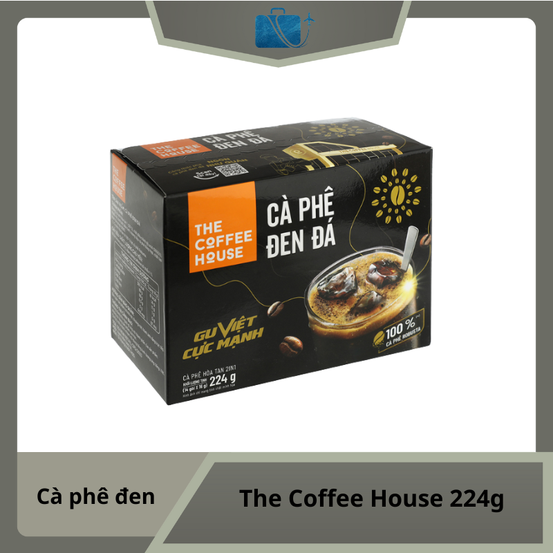 Cà phê đen đá The Coffee House 224g