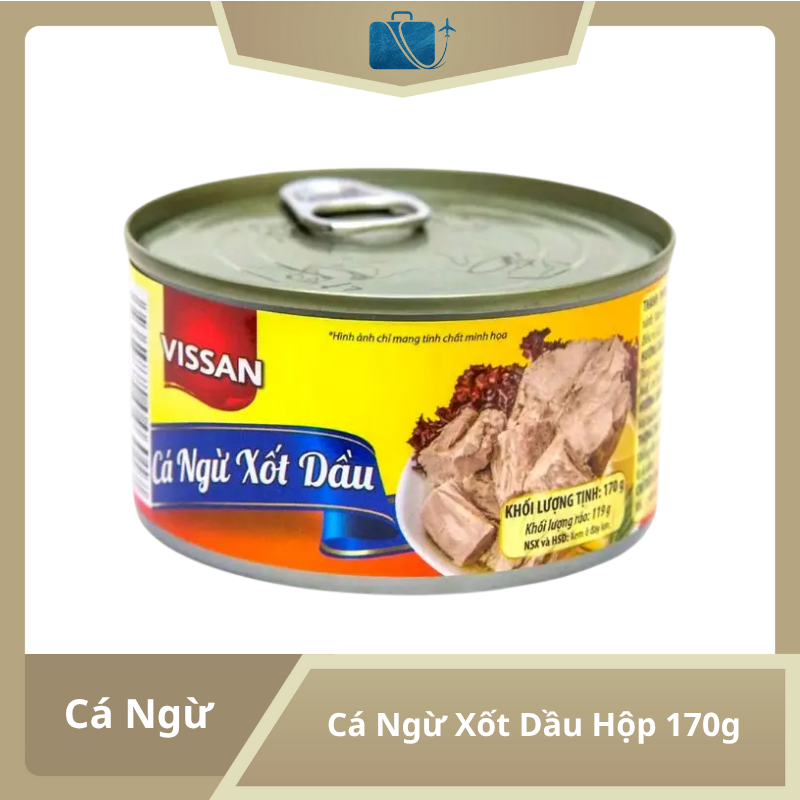 Cá Ngừ Xốt Dầu Vissan Hộp 170g
