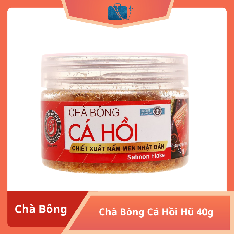 Chà Bông Cá Hồi Chà Bông Việt Hũ 40g