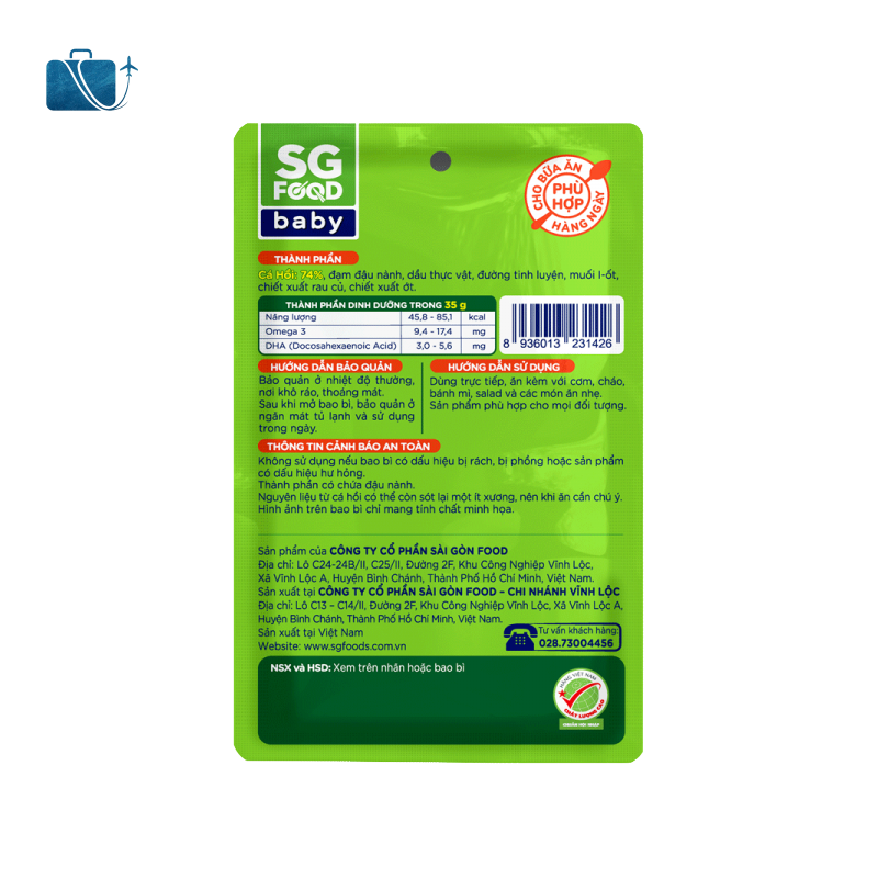 Chà Bông Cá Hồi Tươi SG Food Gói 35g 2