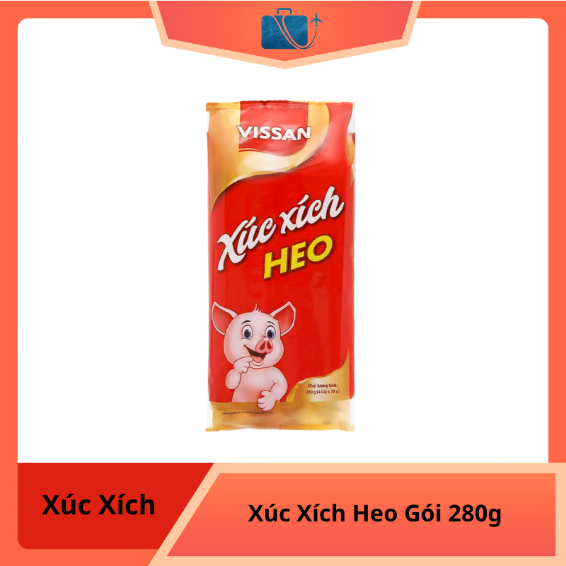 Xúc Xích Heo Tiệt Trùng Vissan Gói 280g