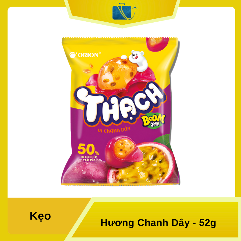 Kẹo Dẻo Thạch Hương Chanh Dây Orion Boom Jelly 52g