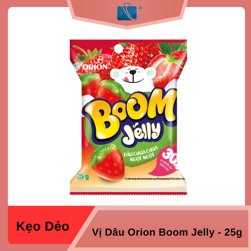 Kẹo Dẻo Vị Dâu Orion Boom Jelly 25g