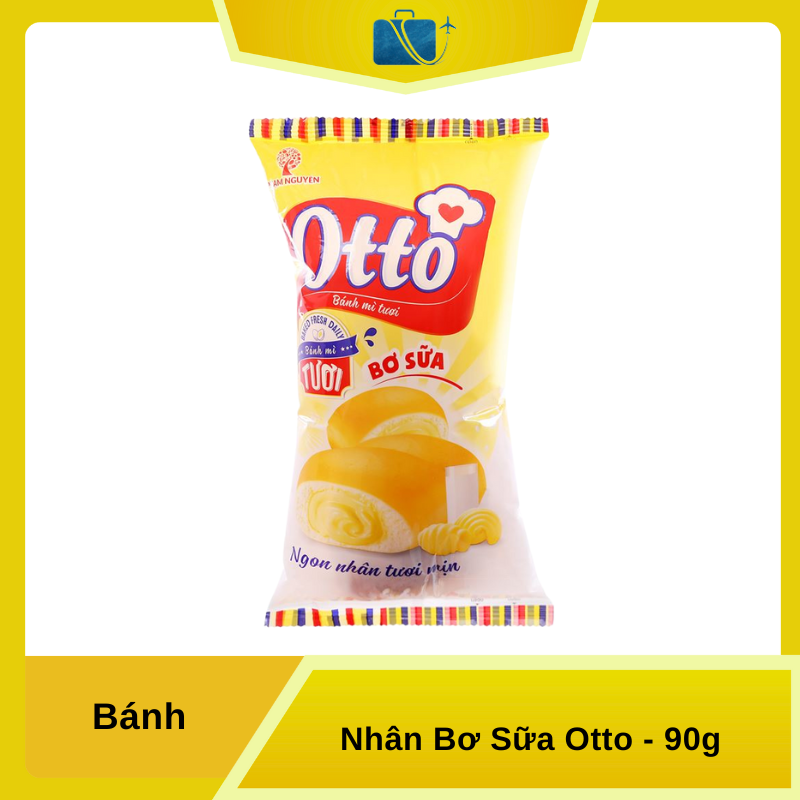 Bánh Mì Tươi Nhân Bơ Sữa Otto Gói 90g