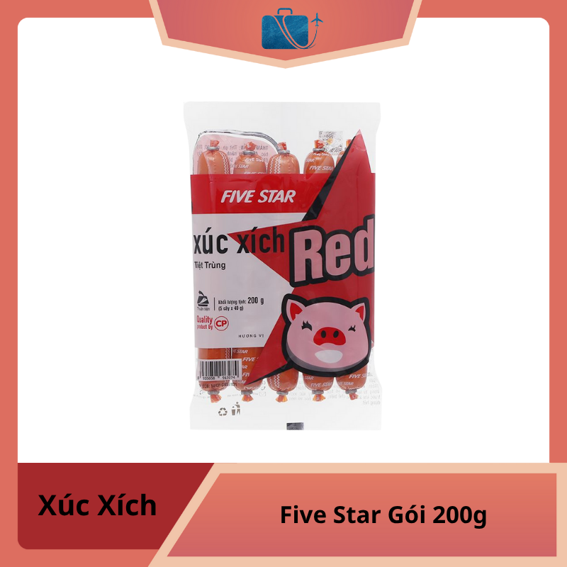 Xúc Xích Five Star Red C.P Gói 200g