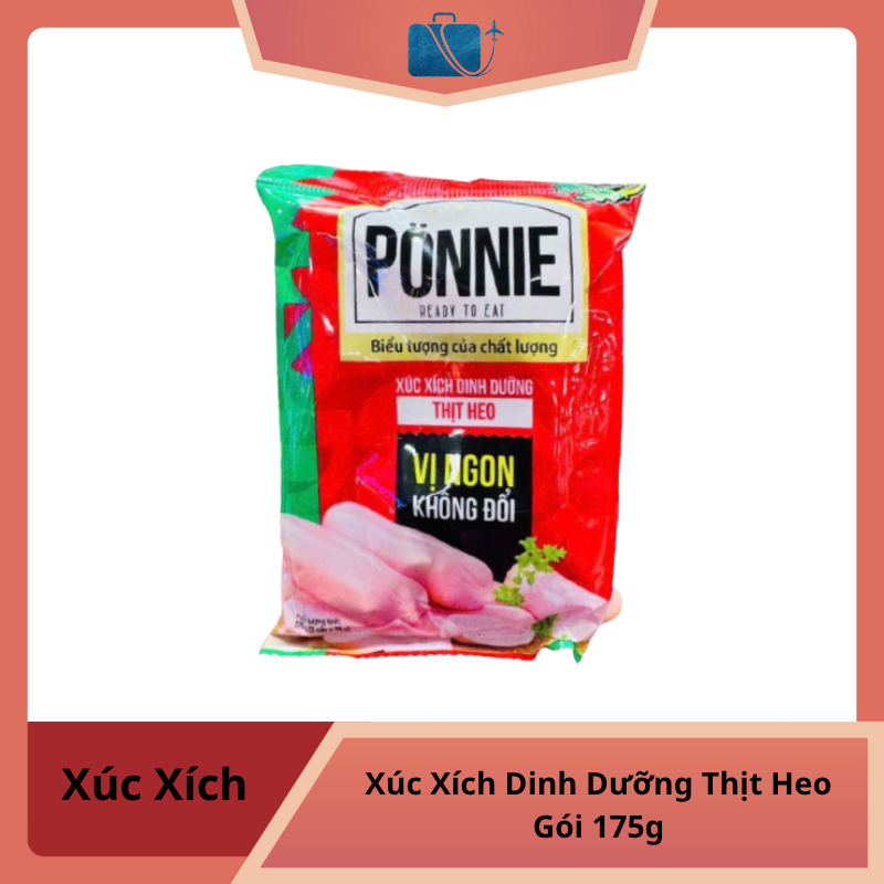 Xúc Xích Dinh Dưỡng Thịt Heo Ponnie Gói 175g