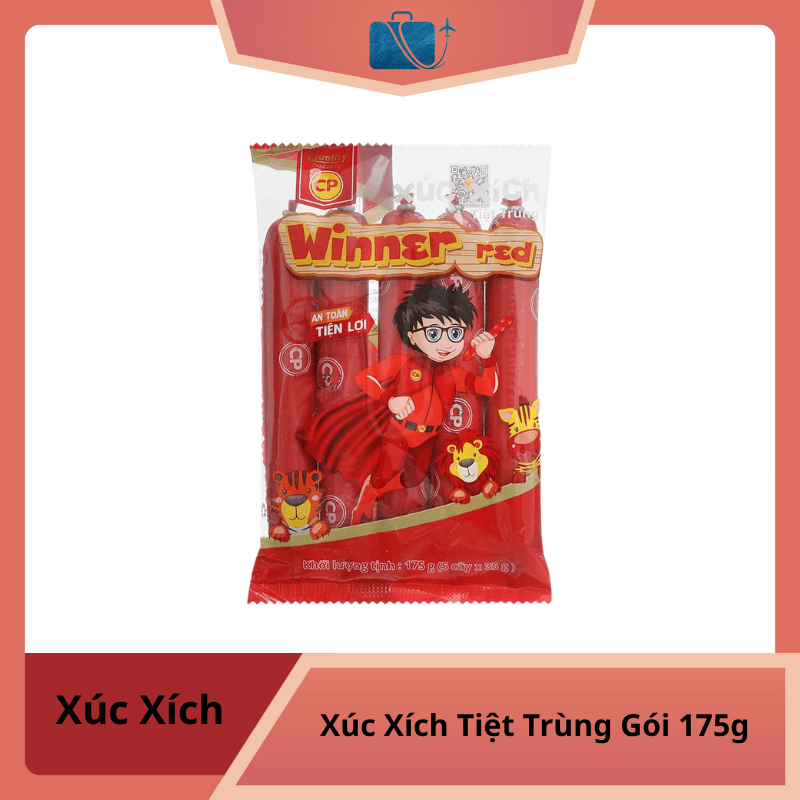 Xúc Xích Tiệt Trùng Red C.P Gói 175g