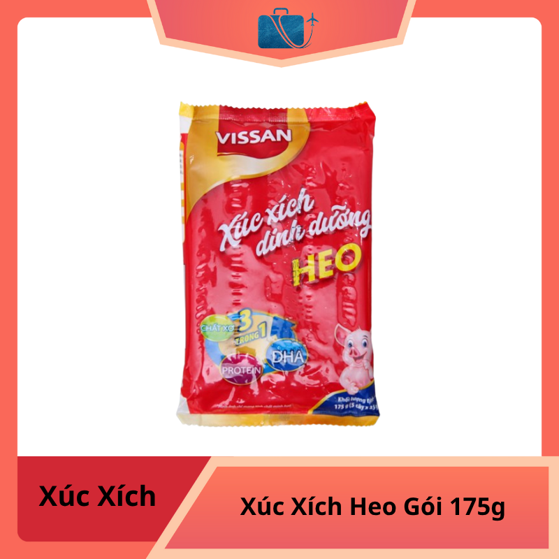 Xúc Xích Heo Dinh Dưỡng Vissan Gói 175g