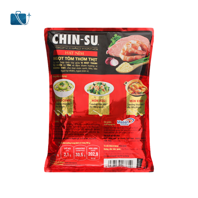 Hạt Nêm Chinsu Ngọt Tôm Thơm Thịt Gói 900g 3