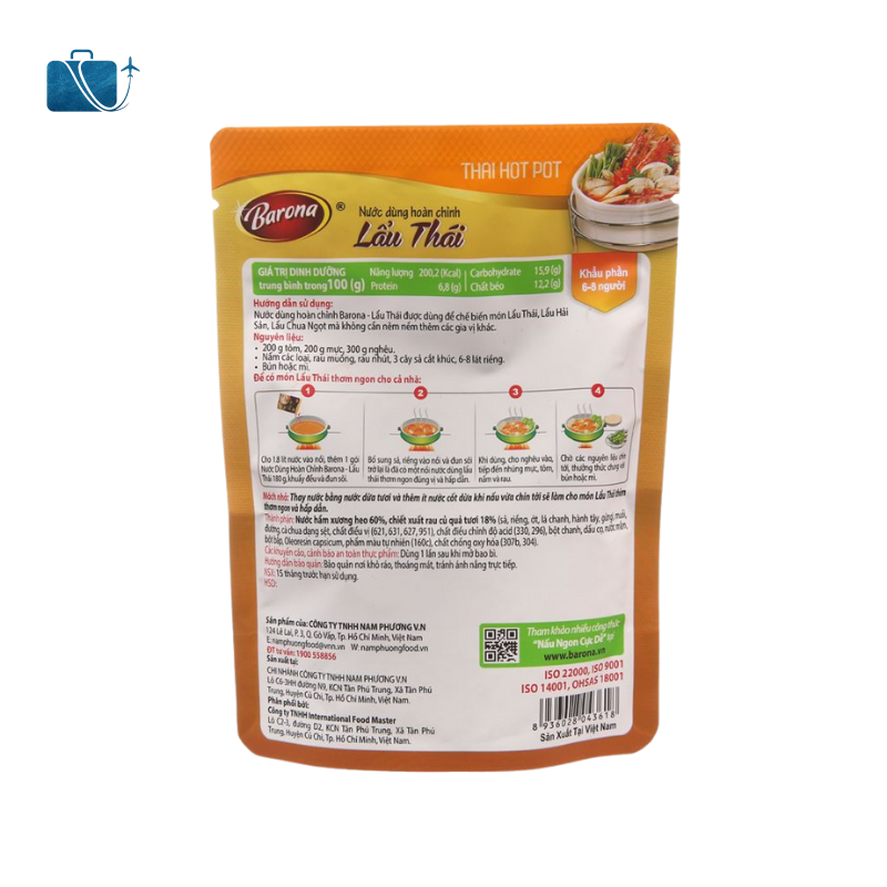 Nước Dùng Hoàn Chỉnh Lẩu Thái Barona 180g 3