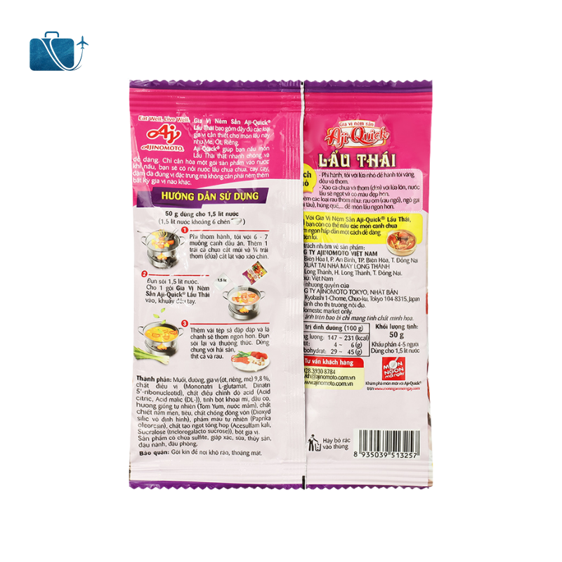 Gia Vị Nêm Sẵn Lẩu Thái Aji-Quick Gói 50g 2