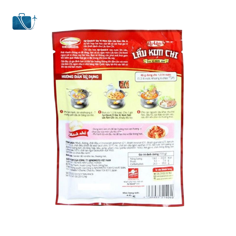 Gia Vị Lẩu Kim Chi Aji-Quick Gói 55g 2