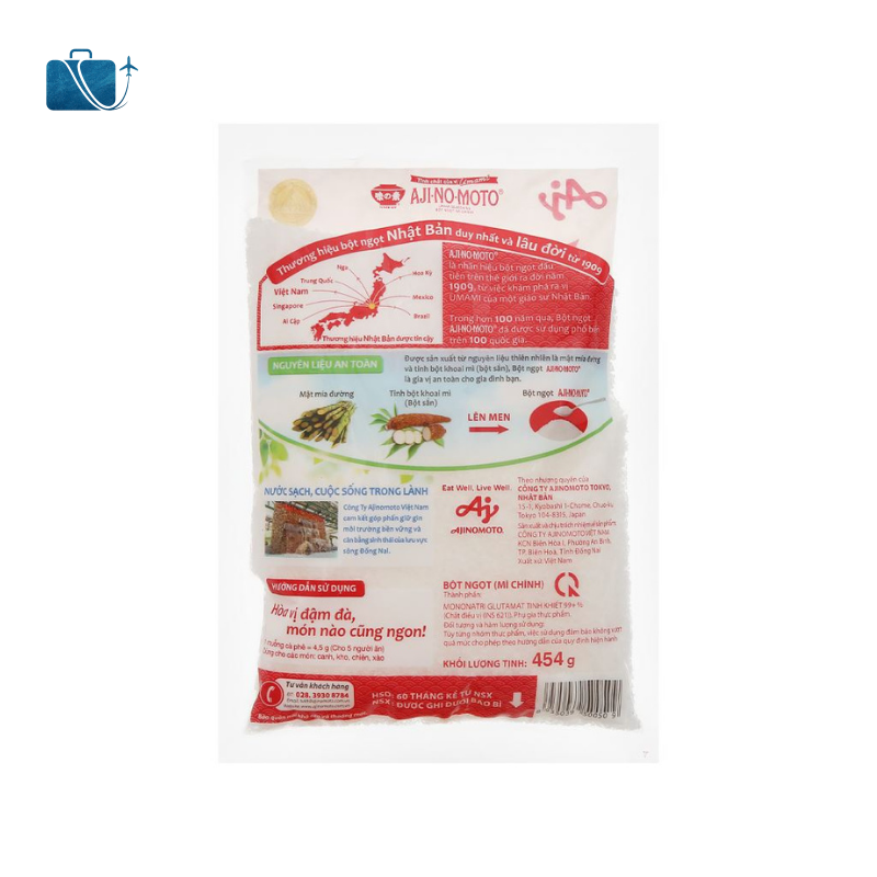 Bột Ngọt Hạt Lớn Ajinomoto Gói 454g 3
