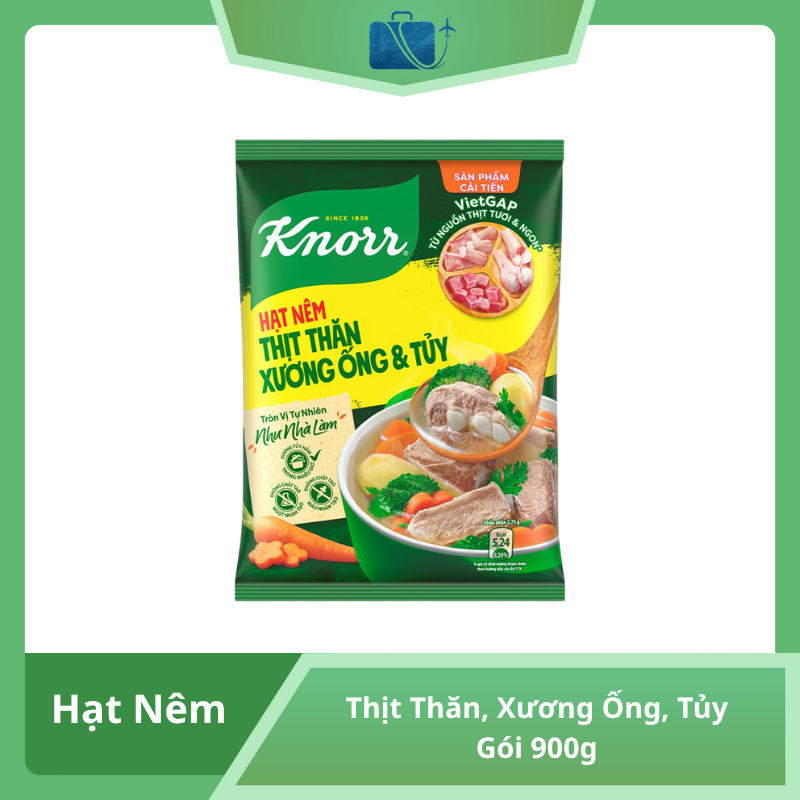 Hạt Nêm Knorr Thịt Thăn, Xương Ống, Tủy Gói 900g