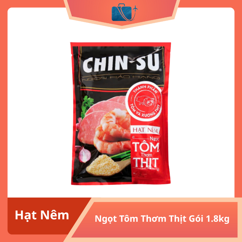 Hạt Nêm Chinsu Ngọt Tôm Thơm Thịt Gói 1.8kg