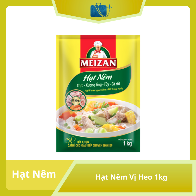 Hạt Nêm Vị Heo Meizan Thịt, Xương Ống, Tủy & Cà Rốt Gói 1kg