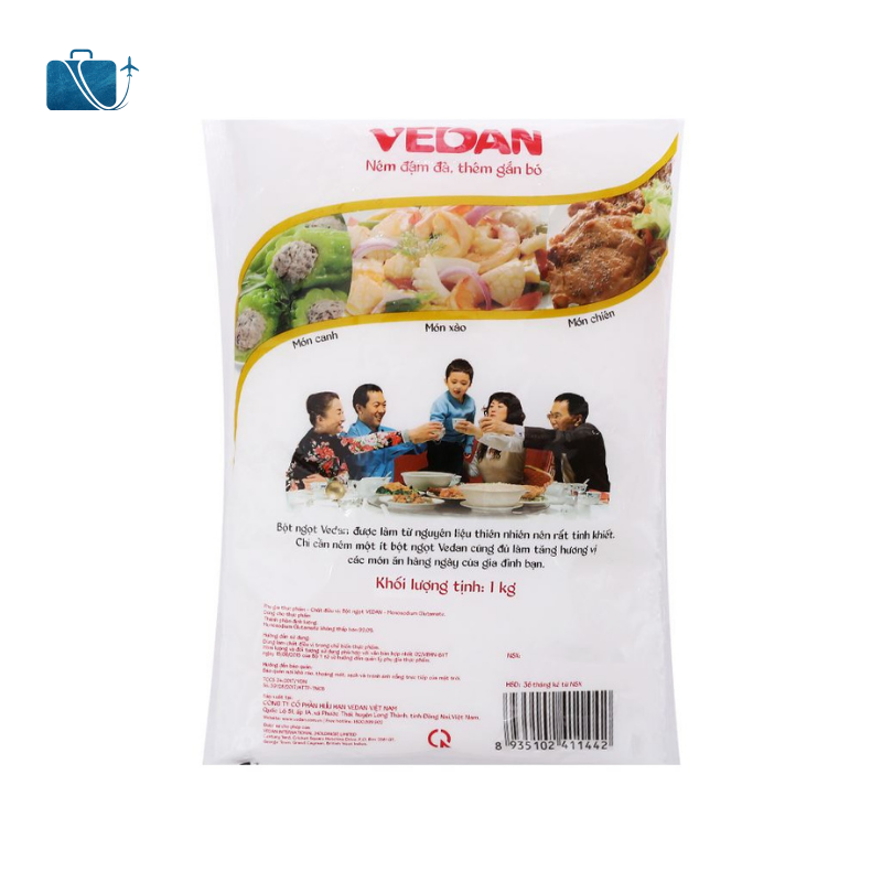 Bột Ngọt Hạt Lớn Vedan Gói 1kg 3