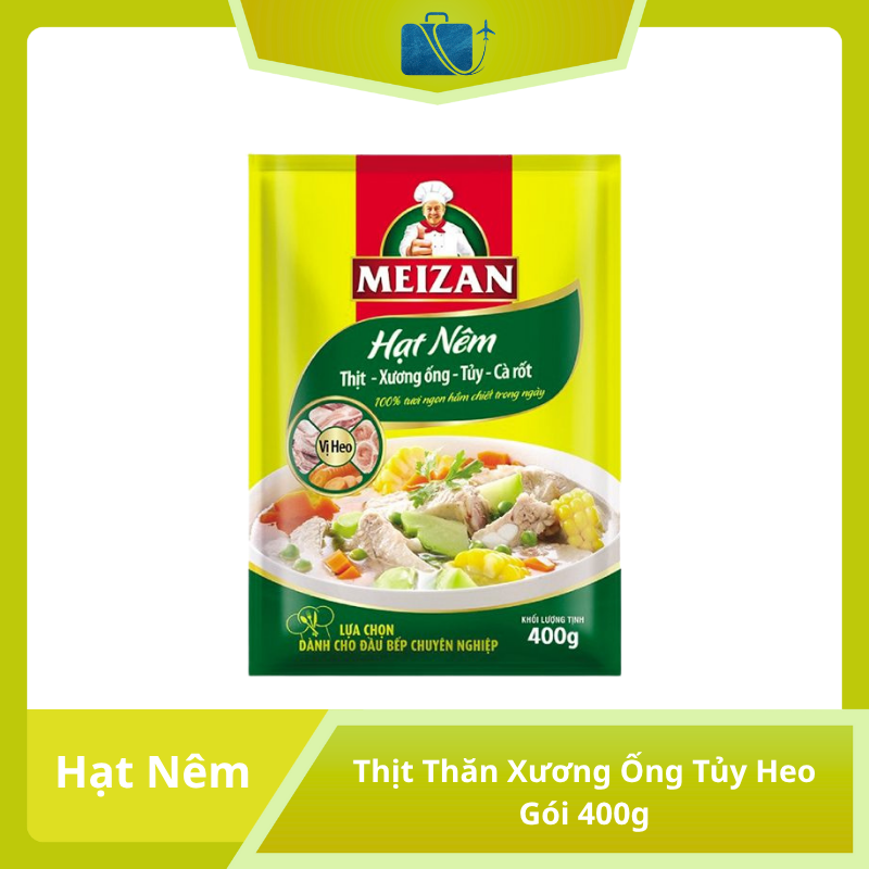 Hạt Nêm Thịt Thăn Xương Ống Tủy Heo Meizan Gói 400g