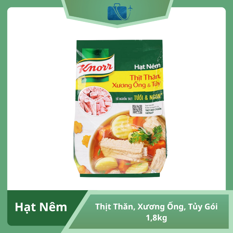 Hạt Nêm Knorr Thịt Thăn, Xương Ống, Tủy Gói 1,8kg