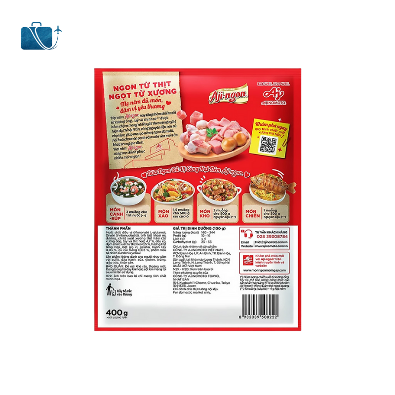 Hạt Nêm Aji-ngon Vị Heo Gói 400g 2