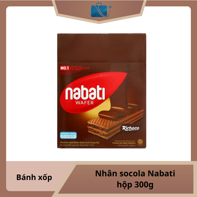 Bánh Xốp Nhân Socola Nabati Hộp 300g