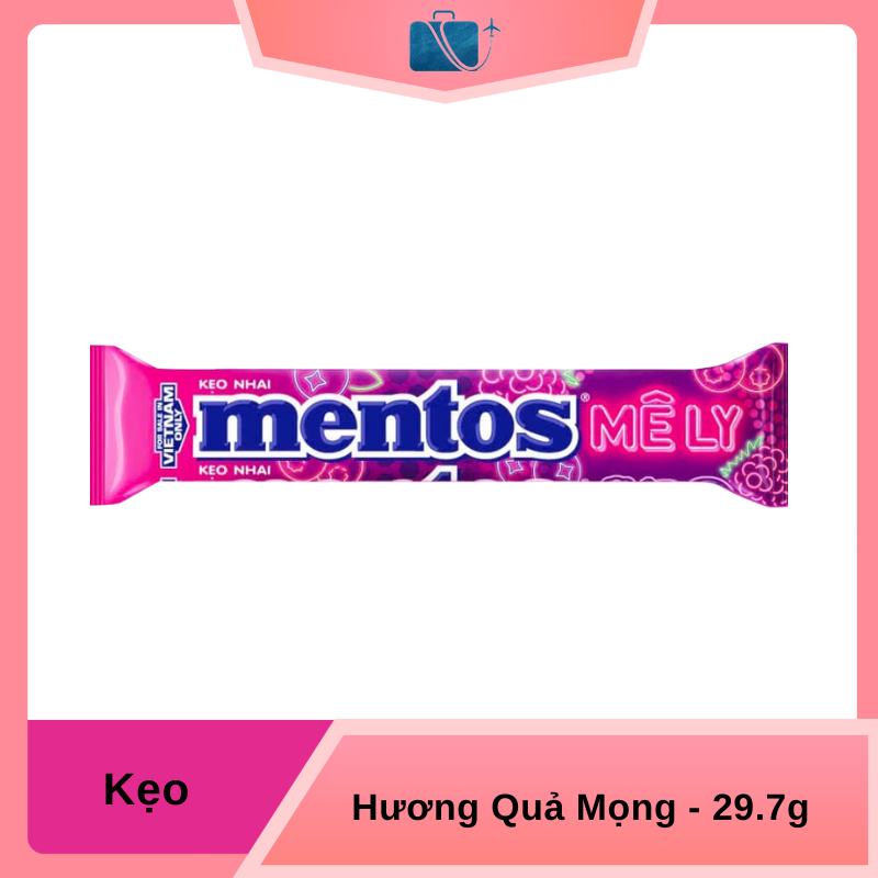 Kẹo Thỏi Mentos Hương Quả Mọng 29.7g