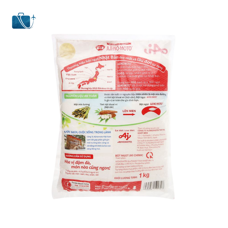 Bột Ngọt Hạt Lớn Ajinomoto Gói 1kg 3