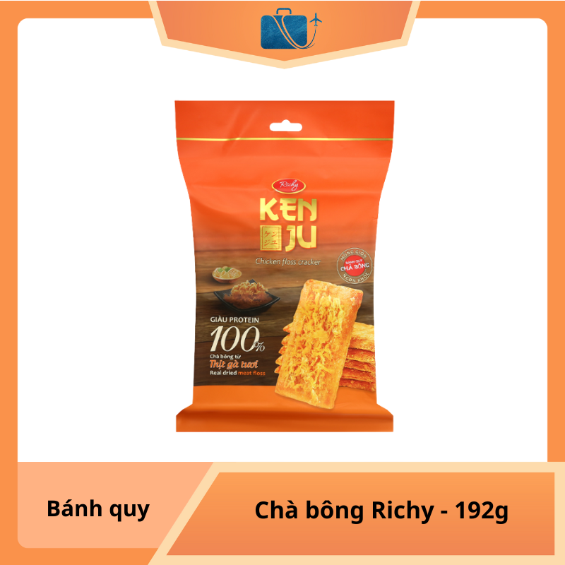 Bánh Quy Chà Bông Richy Kenju Gói 192g