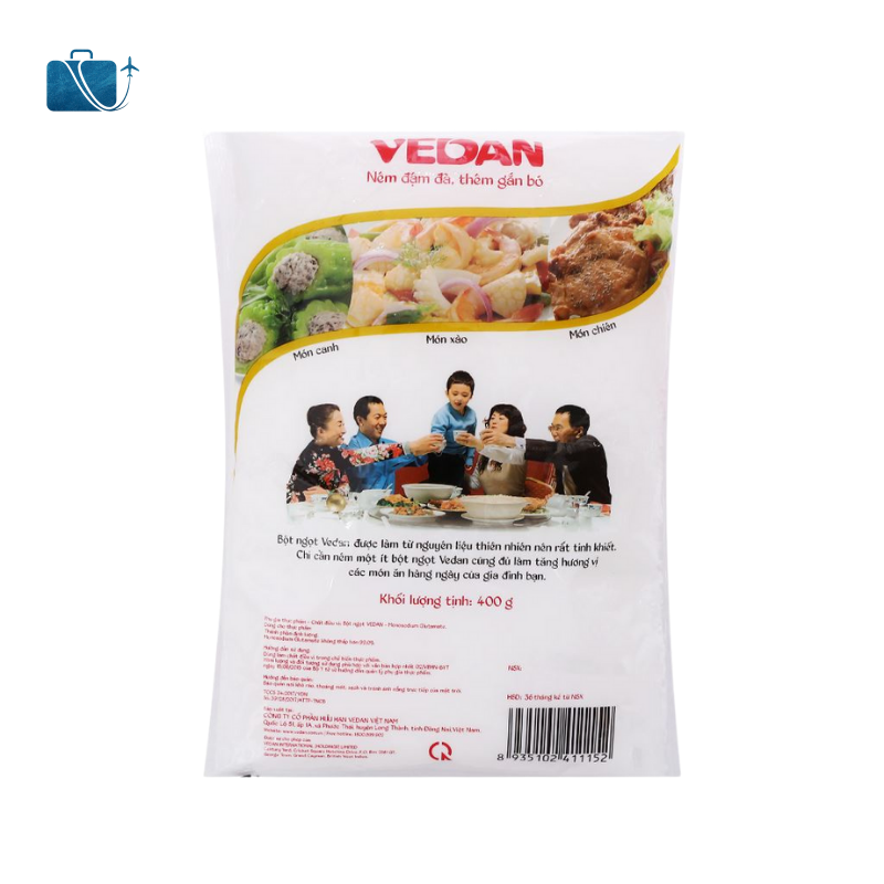 Bột Ngọt Hạt Lớn Vedan Gói 400g 2