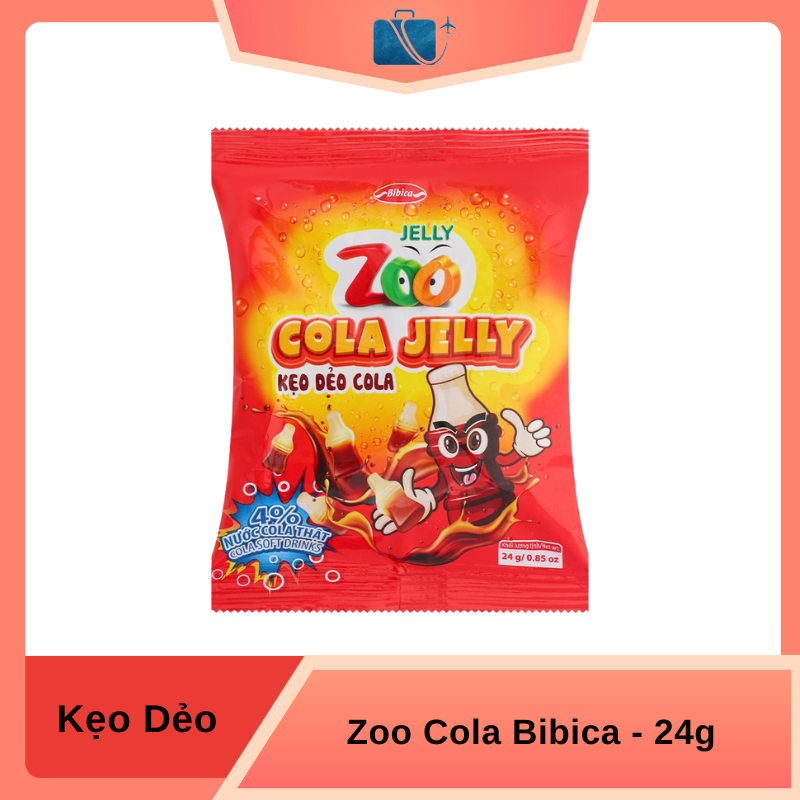 Kẹo Dẻo Zoo Cola Bibica 24g