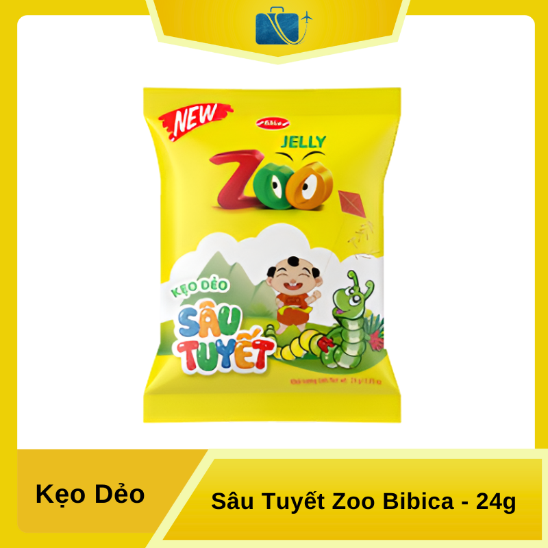 Kẹo Dẻo Zoo Sâu Tuyết Bibica 24g