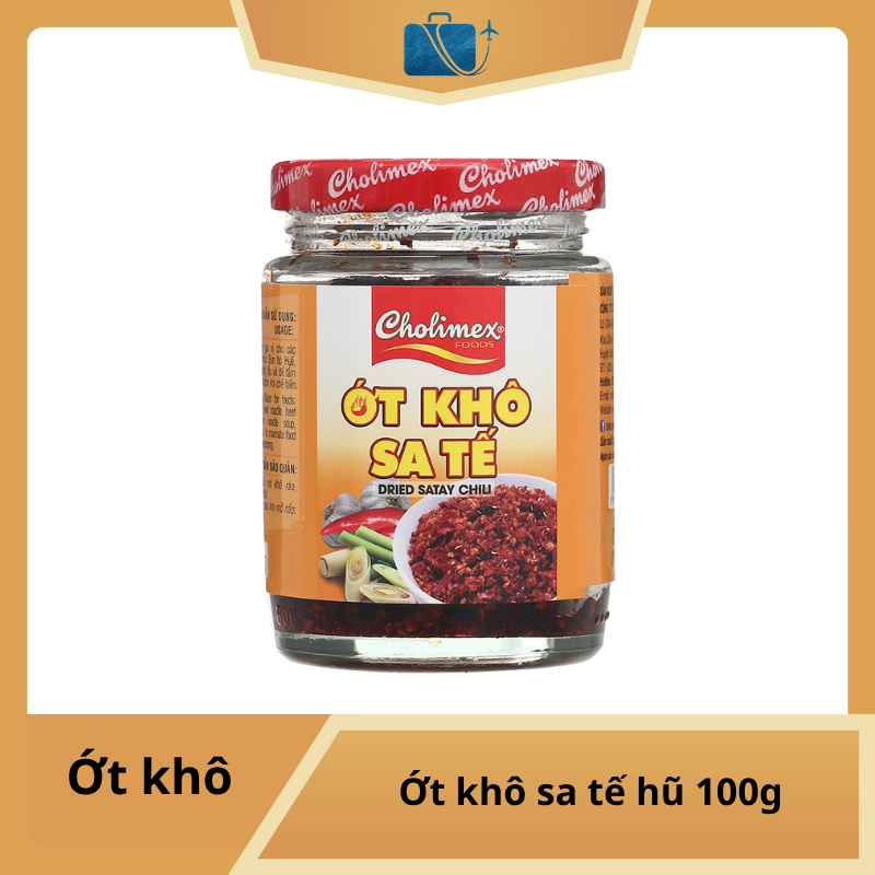 Ớt khô sa tế Cholimex hũ 100g
