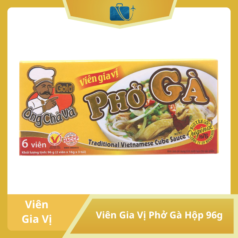 Viên Gia Vị Phở Gà Ông Chà Và Gold Hộp 96g