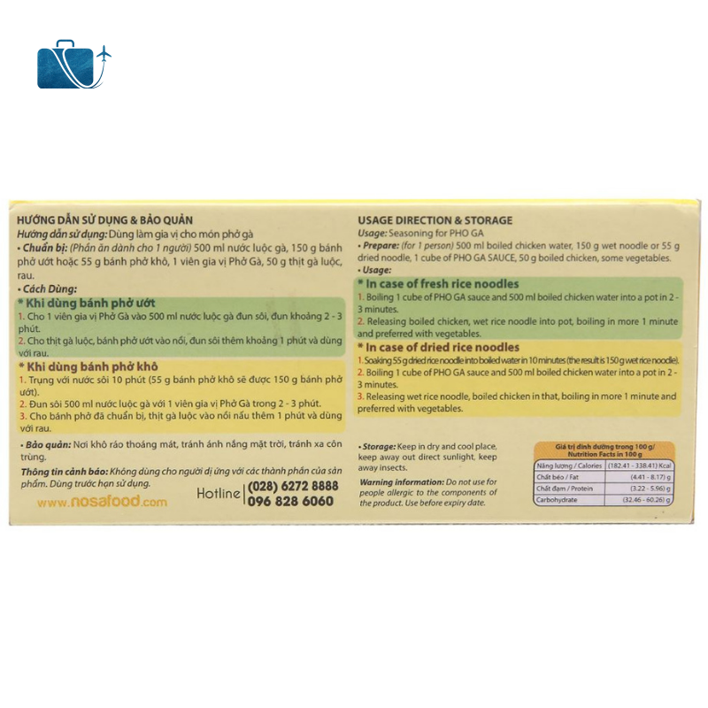 Viên Gia Vị Phở Gà Ông Chà Và Gold Hộp 96g 2